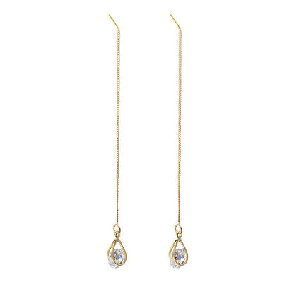 Silver Drop Tassel Earrings | Fashion Jewelry for Women
