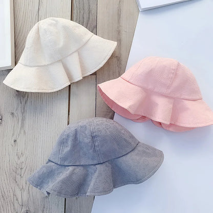 Princess Baby Bucket Hat for Girls | Big Bow Summer Sun Hat