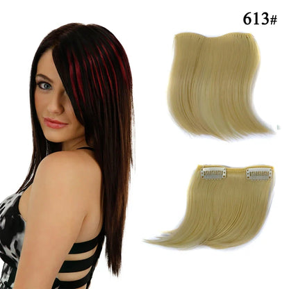 Colorful Clip In Bangs Hair Extensions | High Temperature Fiber Hair Pieces for Women