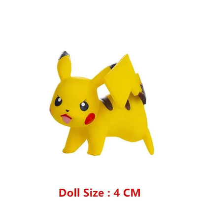Pokemon 4-13Cm New Cartoons Movie Anime Figure Pikachu Mewtwo Charmander Blastoise Gurado Pet Action Model Toy Gifts