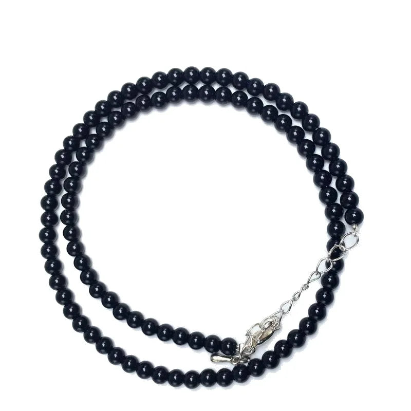 4mm Natural Stone Beaded Necklace and Bracelet Set | Tiger Eye Tourmaline Amazonite Agates Crystal Quartz