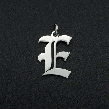 316 Stainless Steel Old English Letter Charms | DIY Alphabet Jewelry Findings for Bracelets and Necklaces