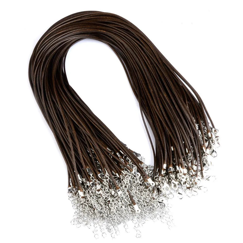 Leather Cord Necklace Kit 45cm + 5cm Extender | Jewelry Making Findings