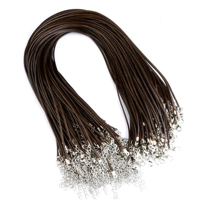 Leather Cord Necklace Kit 45cm + 5cm Extender | Jewelry Making Findings