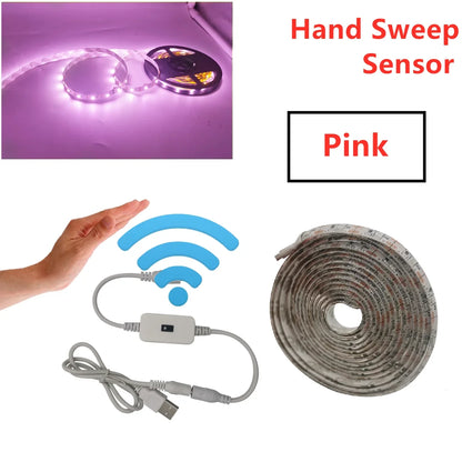 USB Motion Sensor LED Strip Light | Hand Wave Control for TV Kitchen