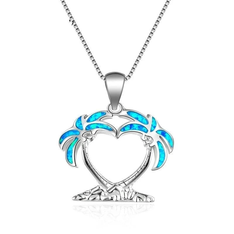 Fashion Sunflower Pendant Necklace | Rose Gold Crystal Zircon Imitation Opal Jewelry