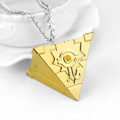 Yu-Gi-Oh Millennium Puzzle Necklace | 3D Yugi Muto Pendant Jewelry for Fans