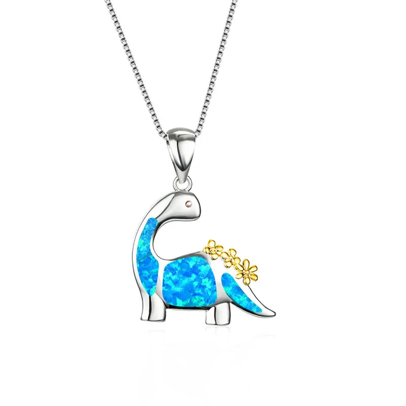 Fashion Sunflower Pendant Necklace | Rose Gold Crystal Zircon Imitation Opal Jewelry