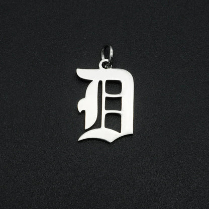 316 Stainless Steel Old English Letter Charms | DIY Alphabet Jewelry Findings for Bracelets and Necklaces