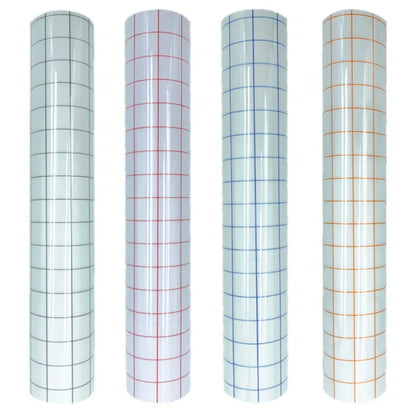 Clear Vinyl Transfer Paper Tape with Alignment Grid | Application Tape for Vinyl Decals