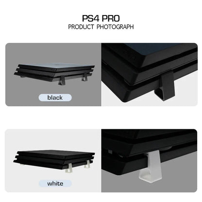 DATA FROG Cooling Feet Stand for PS4 Slim Pro | Horizontal Holder with Anti-Slip Design
