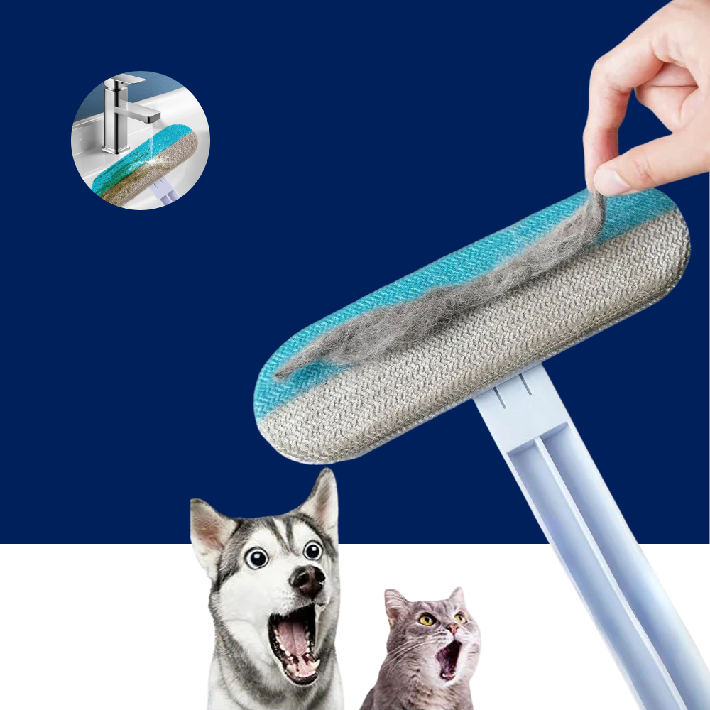 Long Handle Pet Hair Remover Brush for Effortless Cleaning