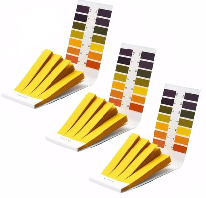 PH Test Paper 80 Strips Full Range 1-14 | Universal Indicator for Aquarium, Water, Saliva, and Cosmetic Testing