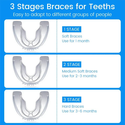 3 Stages Dental Orthodontic Braces Teeth Retainer | Anti Snoring Mouth Guard