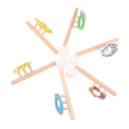 Wood Floating Blow Pipe Ball Game Toy | Balance Training Educational Toy for Kids
