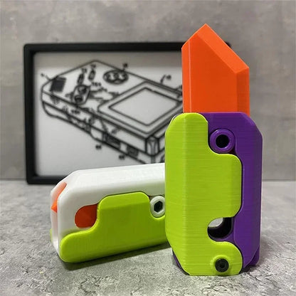 3D Printed Gravity Knife Fidget Toy | Stress Relief Sliding Toy for Kids and Adults