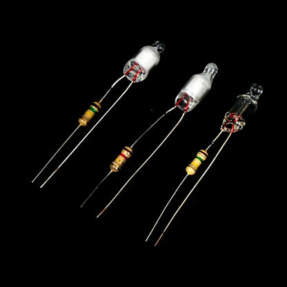 Neon Indicator Light Bulbs 10-Pack | 220V with Built-In Resistor