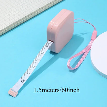 Retractable Mini Tape Measure 1.5m | Double-Sided Body Measuring Tape