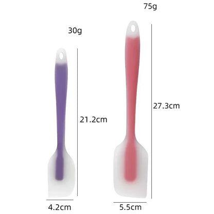 Translucent Silicone Spatula Set | Heat Resistant Kitchen Baking Scraper