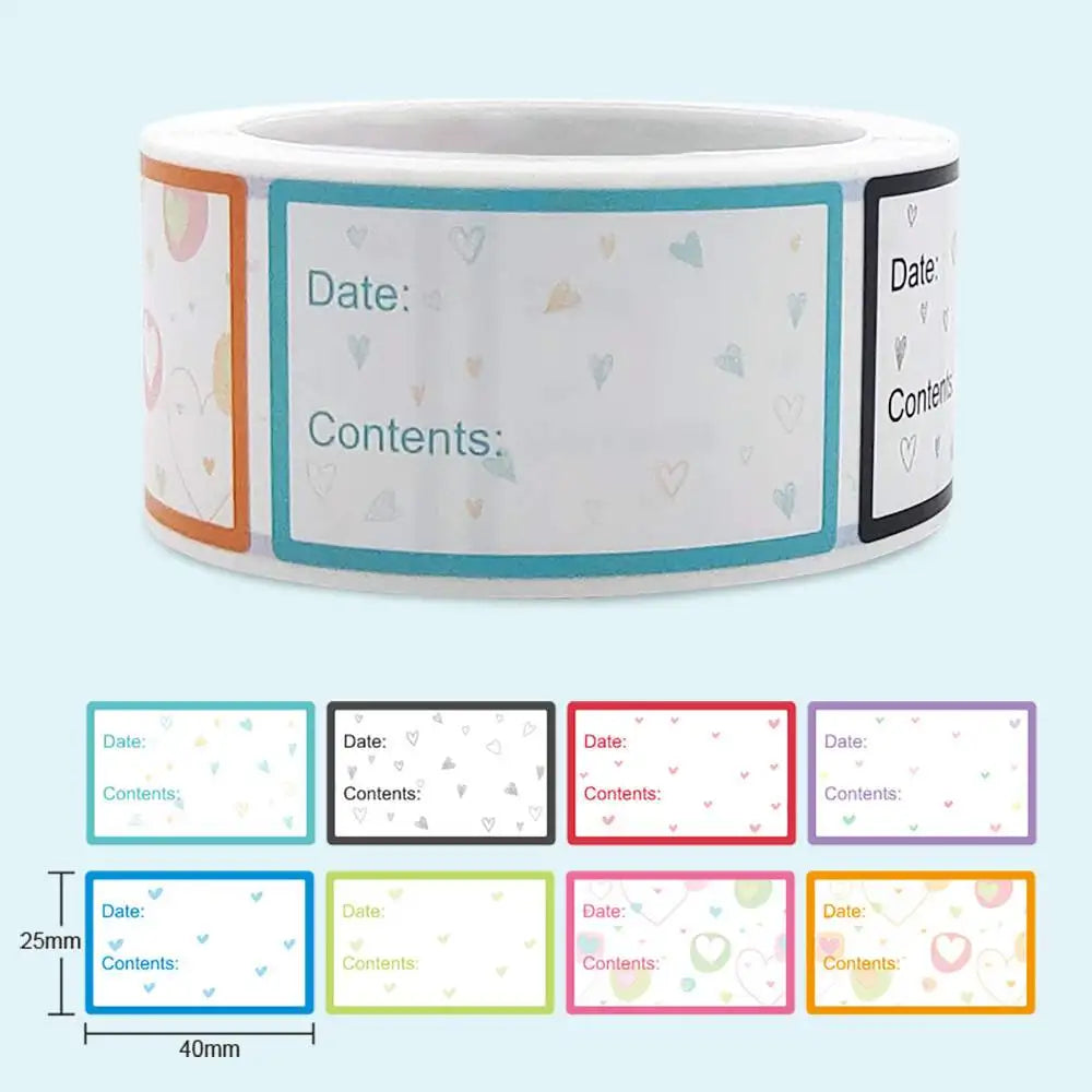 200 Pieces Food Labels | Date Stickers for Freezer and Refrigerator Food Containers
