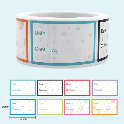 200 Pieces Food Labels | Date Stickers for Freezer and Refrigerator Food Containers