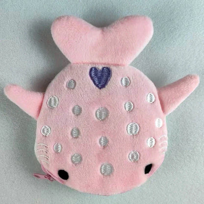 Cartoon Whale Shark Coin Purse | Kawaii Plush Zipper Wallet