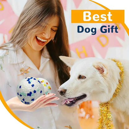 Durable Chew Ball Dog Toy – Interactive Teeth Cleaning Ball