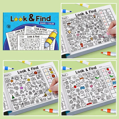 Children's Hidden Object Coloring Book | Find Items Activity Book for Kids