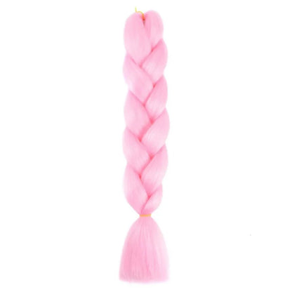 Synthetic 24Inch Jumbo Braids Extensions | Long Yaki Straight Braiding Hair Afro Ombre Color Hair for Women