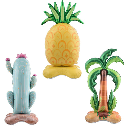 1pc 150cm Stand Coconut Tree Pineapple Balloon | Hawaii Summer Party Decoration