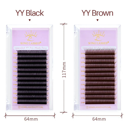 Professional Y Shape Eyelash Extensions | Premade Fans for Salon Use