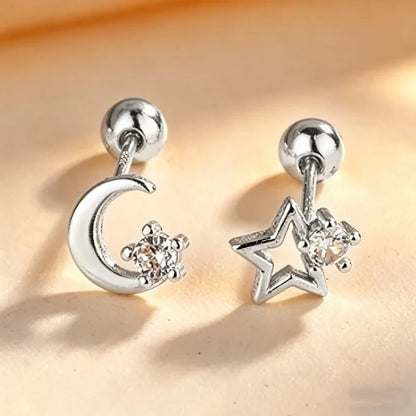 Heart Stud Earrings for Women | Hypoallergenic Screw Back Piercing Jewelry