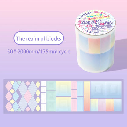 Colorful Star and Heart Die-Cut Stickers | Multi-Layer Hollow Decorative Journal Stickers