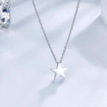 Star Pendant Necklace | Classic Tiny Star Choker for Women and Girls