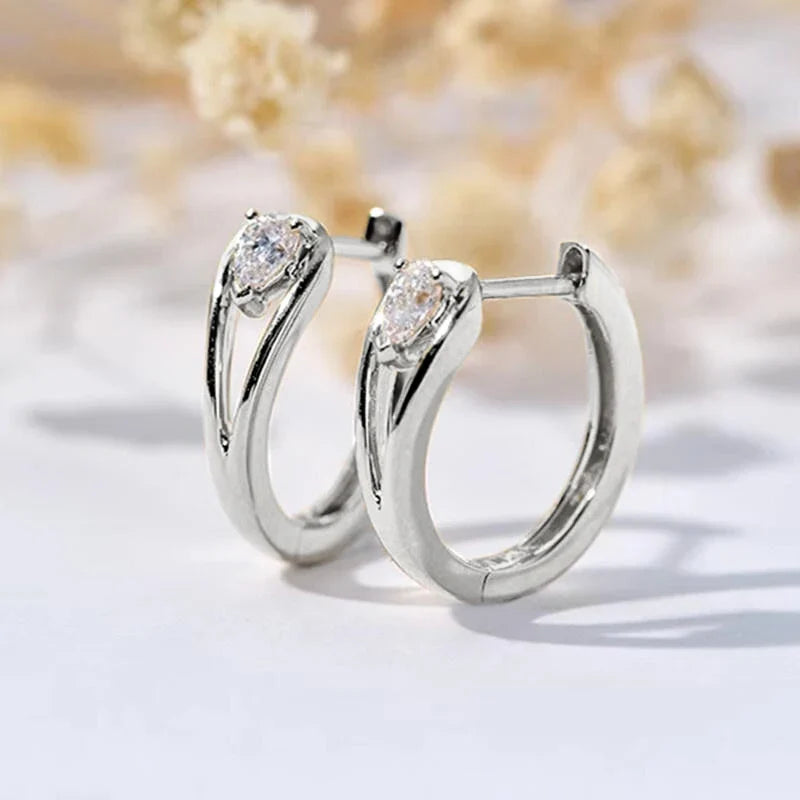 Geometric Metal Hoop Earrings for Women | Trendy Fashion Jewelry Set