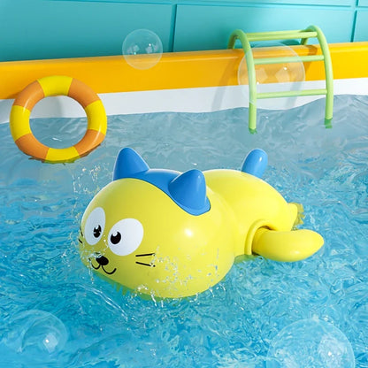 Baby Bath Toys Kids Swimming Clockwork Dolls Play Water Fun Bathing Cute Funny Children Bathroom Shower Bathtub Animals Toy
