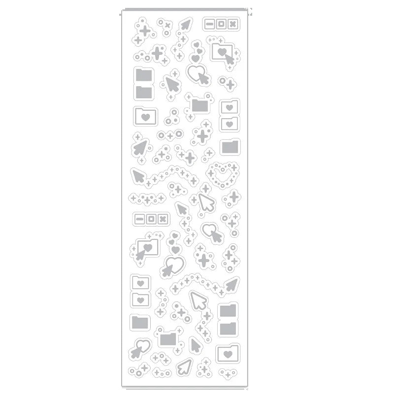 Cute Decorative Paper Stickers for Photocards and Scrapbooking | Kawaii Toploader Sticker Pack