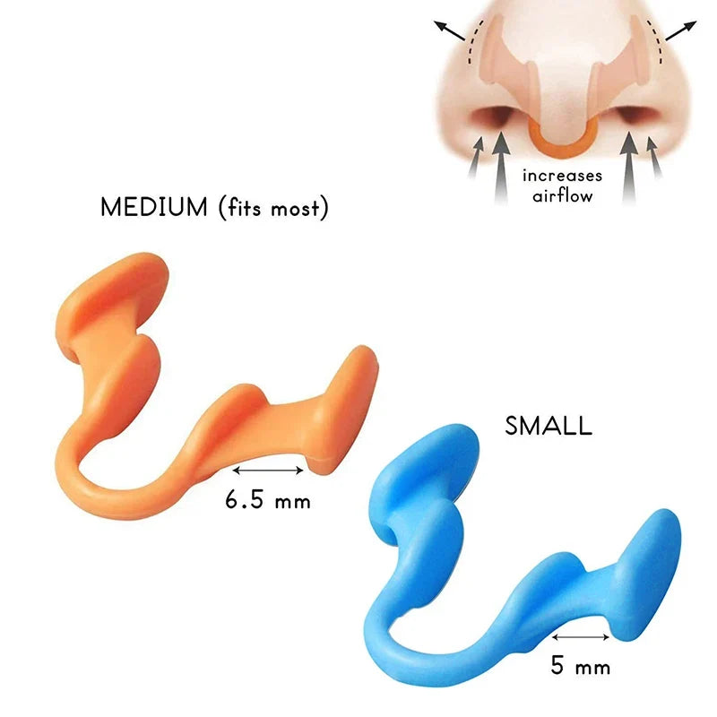 Silicone Anti Snoring Nose Clip | Nasal Dilator for Better Sleep