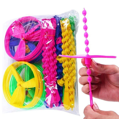 Colorful Bamboo Dragonfly Push Toys | 10/20 Pack Party Favors