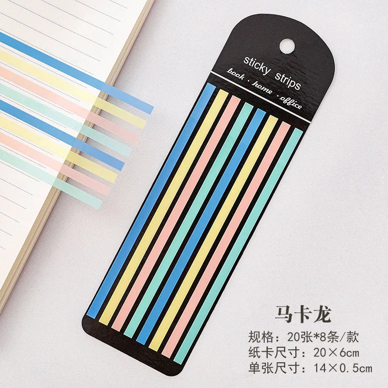 160Pcs Color Stickers Transparent Fluorescent Index Tabs | Sticky Note Flags for School and Office
