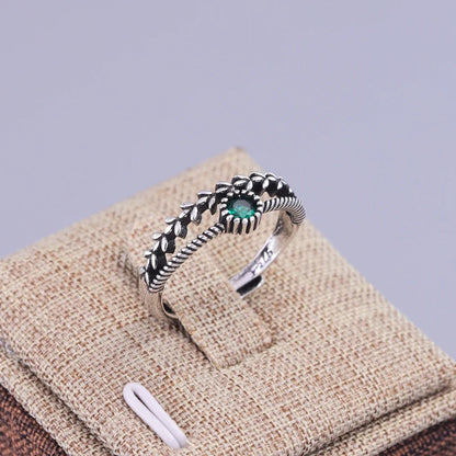 VENTFILLE 925 Sterling Silver Irregular Ring | Geometric Minimalist Jewelry for Women