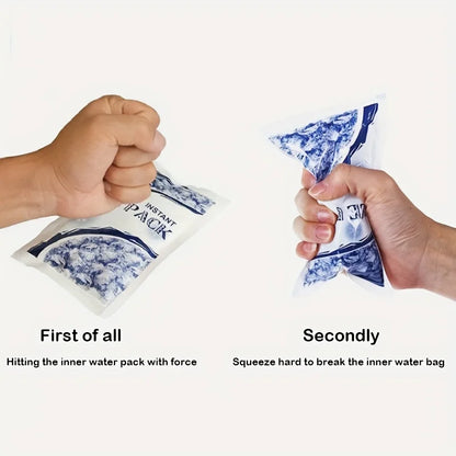 Instant Cold Pack Disposable Ice Packs for Injuries Swelling Inflammation | First Aid Kit Essential