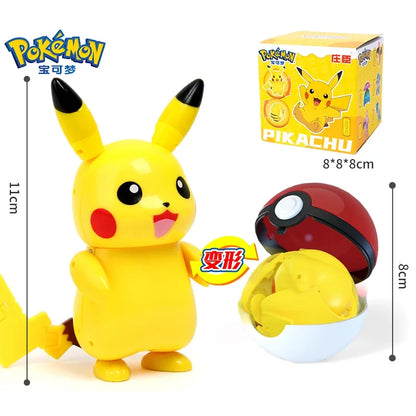 Pokemon Figures Toys Pocket Monsters Ball Model Pikachu Gengar Pokeball Dragonite Snorlax Pokeball Action Figures Toy