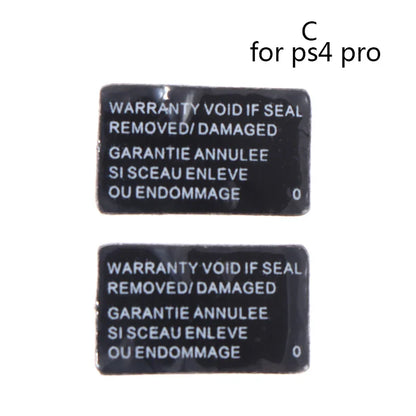 2pcs PS4 Host Seal Sticker Label for Sony PlayStation 4 1000/1100/1200 Slim 2000 Pro | Console Replacement Parts