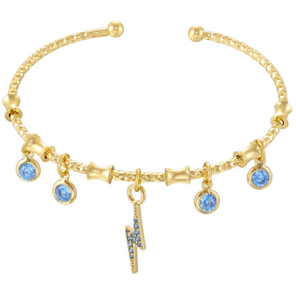Golden Star Charm Cuff Bracelet | Trendy Fashion Jewelry for Women