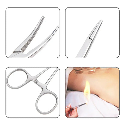 Multifunctional Hemostatic Forceps | Stainless Steel Surgical Clamp for Fishing, Arts & Crafts