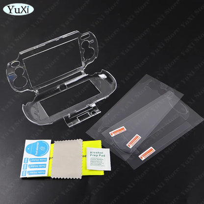 Clear Crystal Protective Case for PS Vita 1000 | Transparent Hard Shell with PET Film