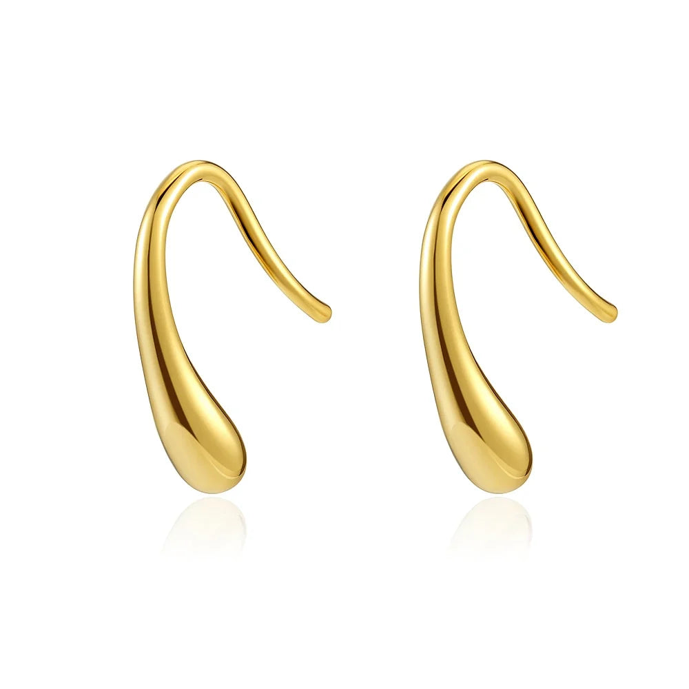 925 Sterling Silver Cross Drop Earrings | Gold Plated Fashion Jewelry for Women