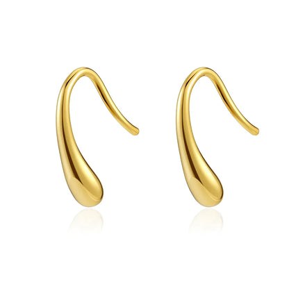 925 Sterling Silver Cross Drop Earrings | Gold Plated Fashion Jewelry for Women