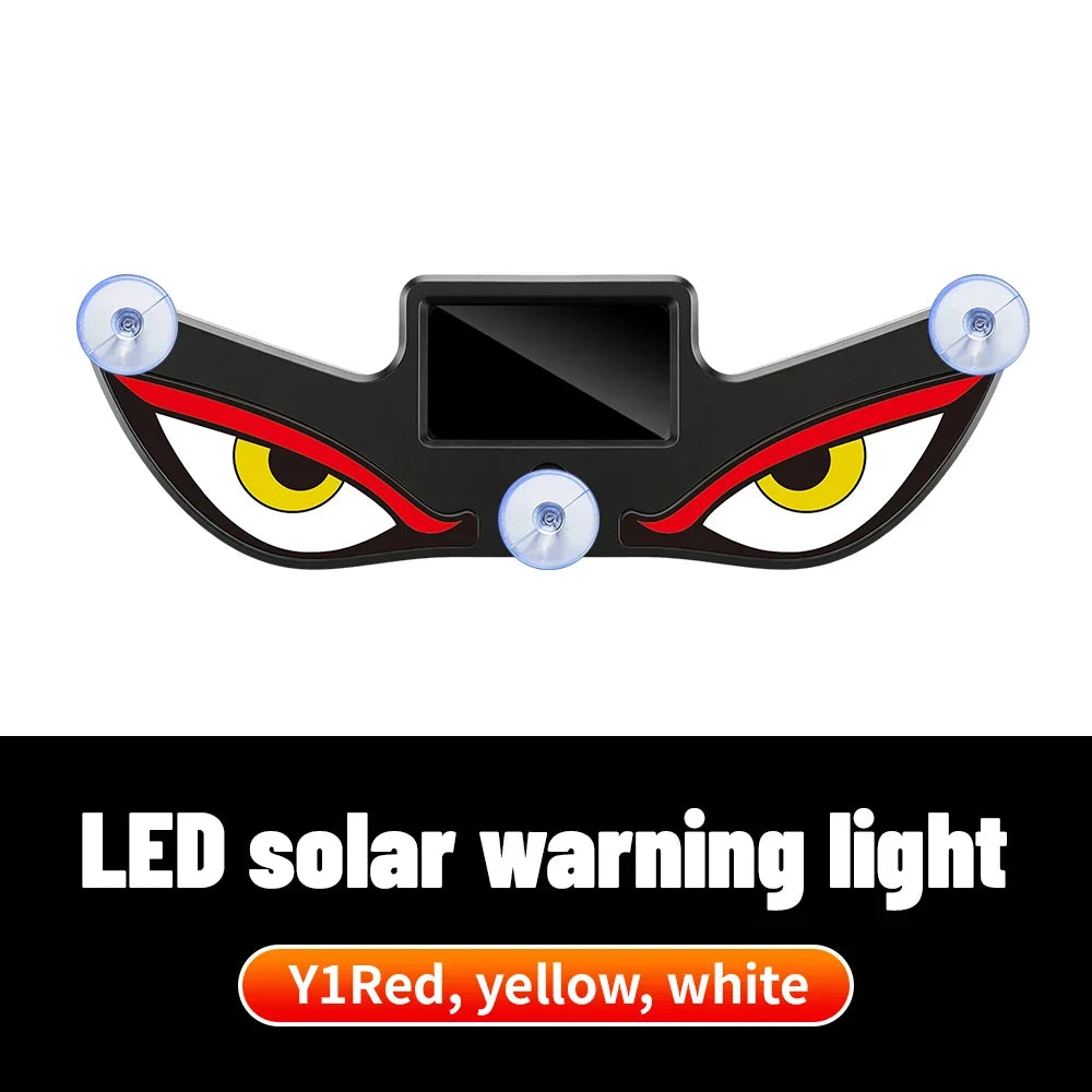 Solar Demon's Eye Car Dynamic LED Light | No Wiring Moving Eyes Car Decoration